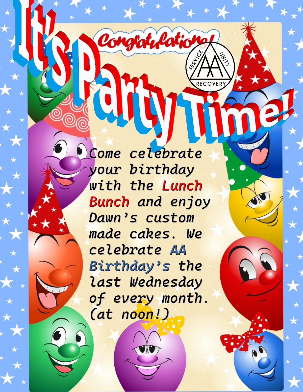 Celebrate Birthday meetings